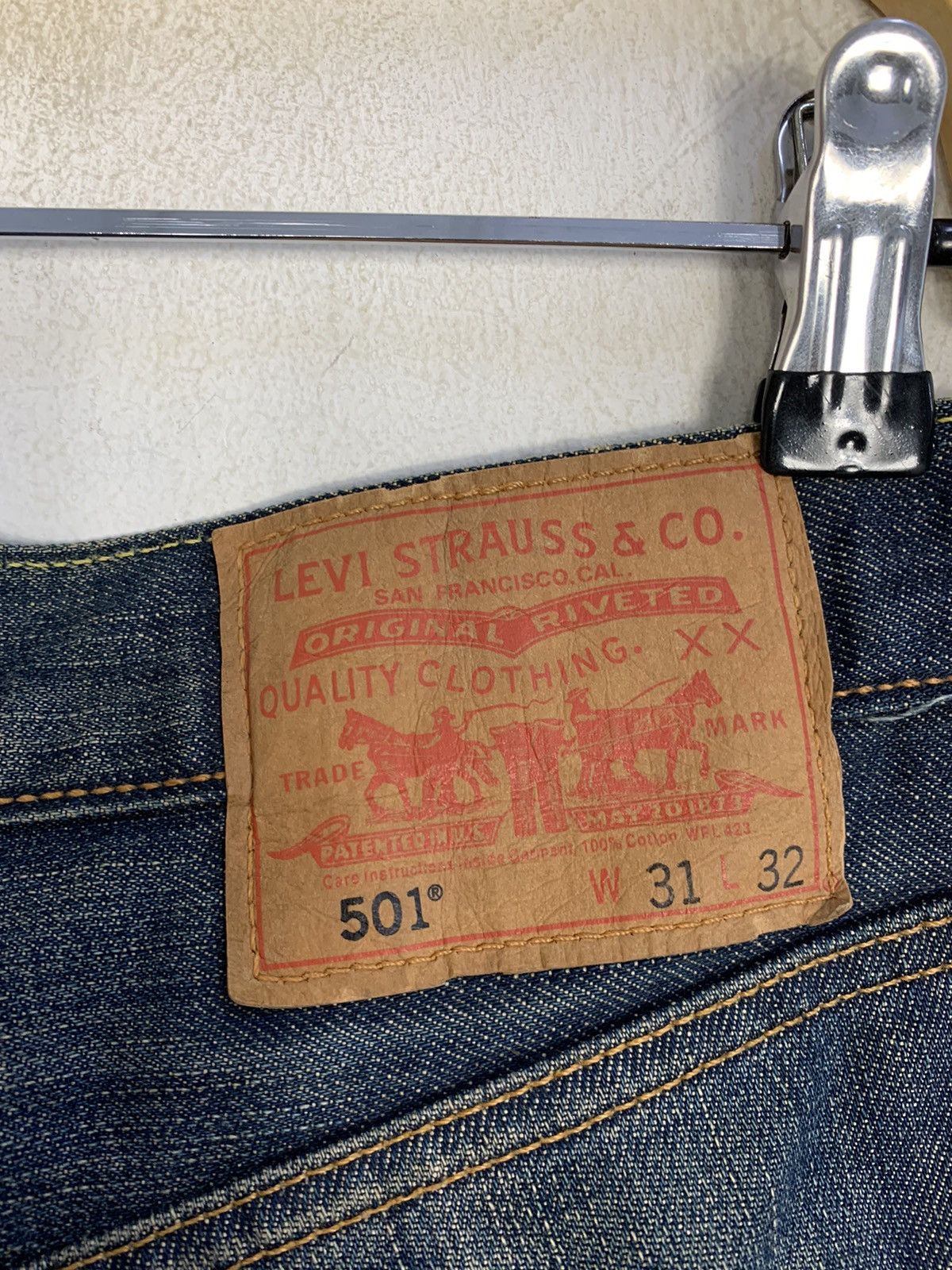 Levi's Hype 90s Levi’s Strauss Lot 501 Indigo Denim Jeans Buttonfly Size US 29 - 10 Thumbnail