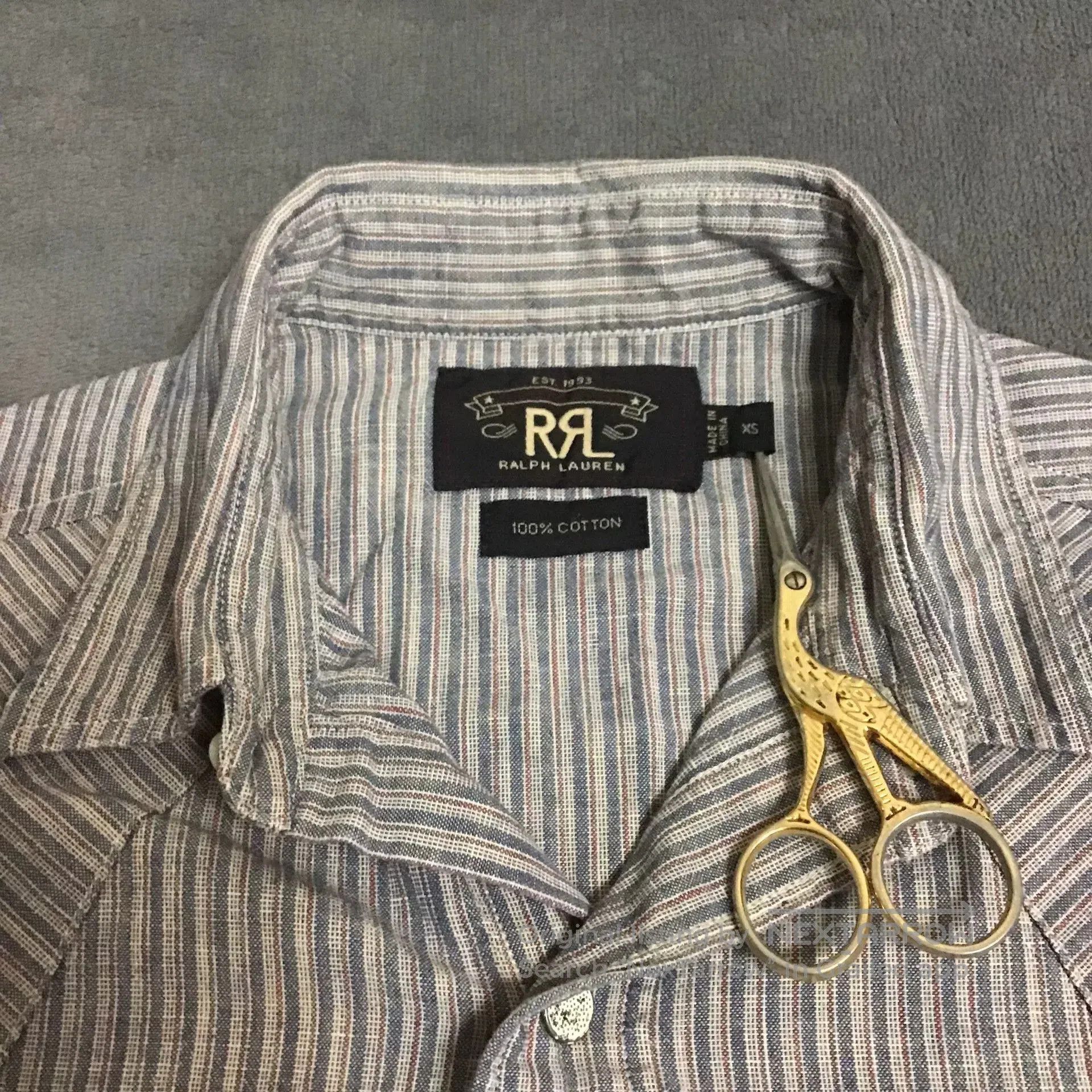 RRL Ralph Lauren Ralph Lauren Double RL Striped Shirt. Size US XS / EU 42 / 0 - 3 Thumbnail