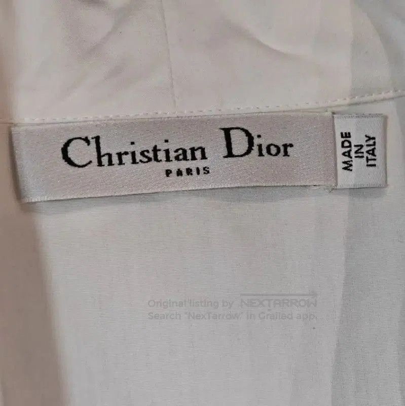 Dior Dior Long Sleeve White Cotton Blouse . Size L / US 10 / IT 46 - 7 Thumbnail