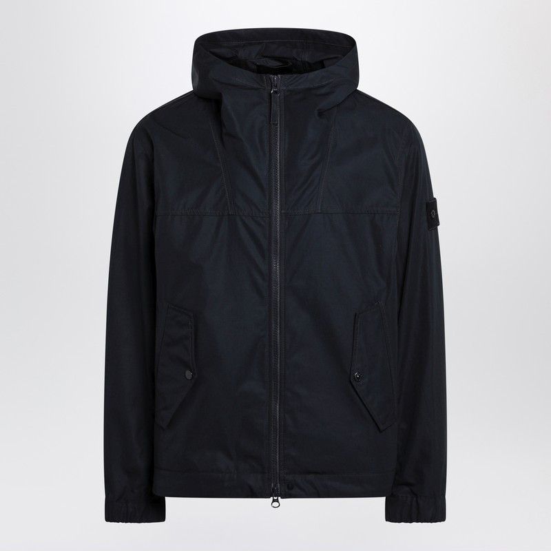 Stone Island Stone Island Navy Blue Cotton Zip-Up Jacket Size US S / EU 44-46 / 1 - 1 Thumbnail
