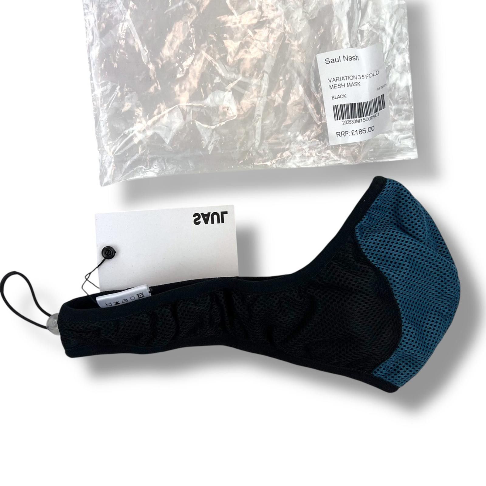 Saul Nash Saul Nash 3 5 Fold Mesh Face Mask Black Blue Size ONE SIZE - 1 Thumbnail