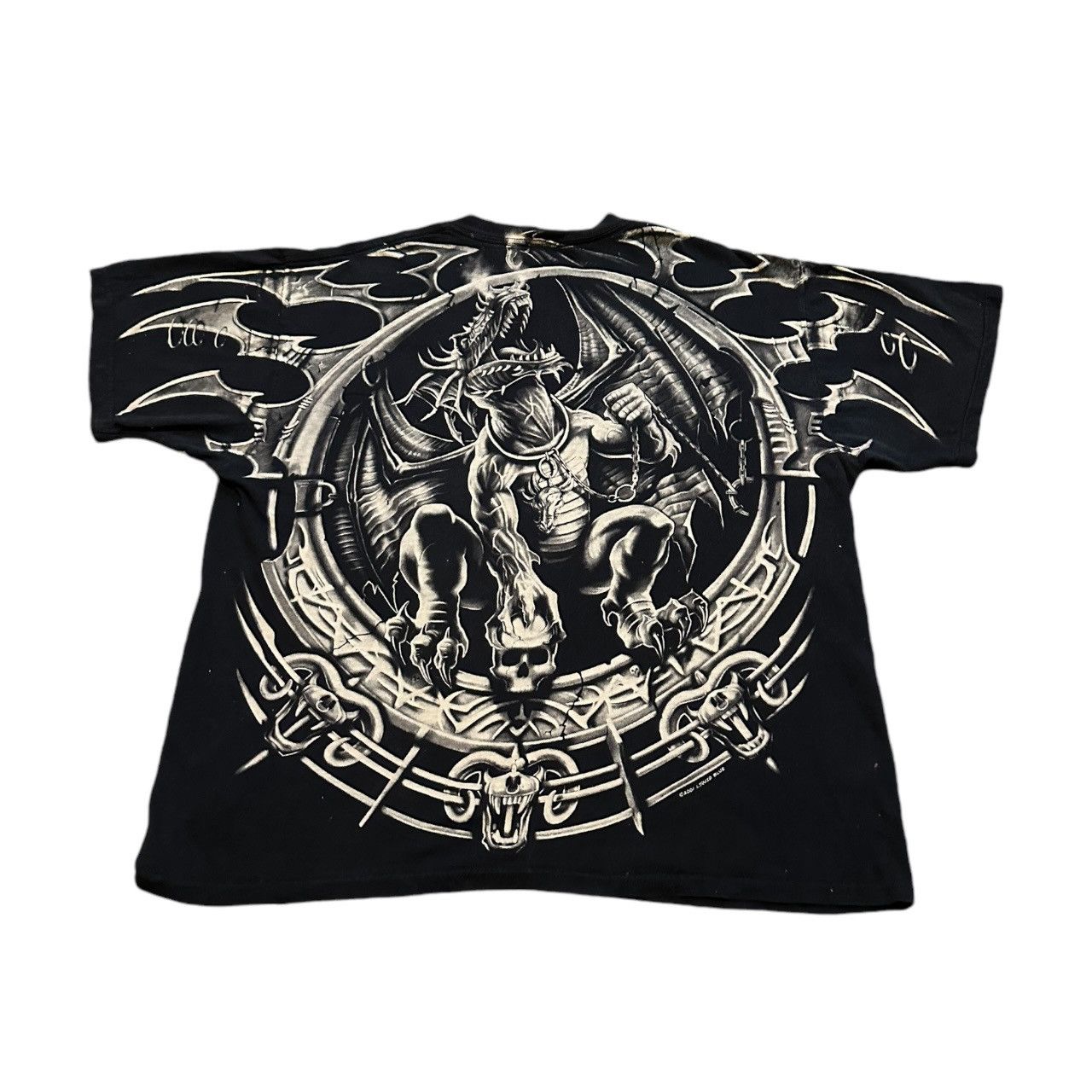 Liquid Blue × Vintage Vintage Liquid blue tshirt with dragons Size US XL / EU 56 / 4 - 4 Thumbnail