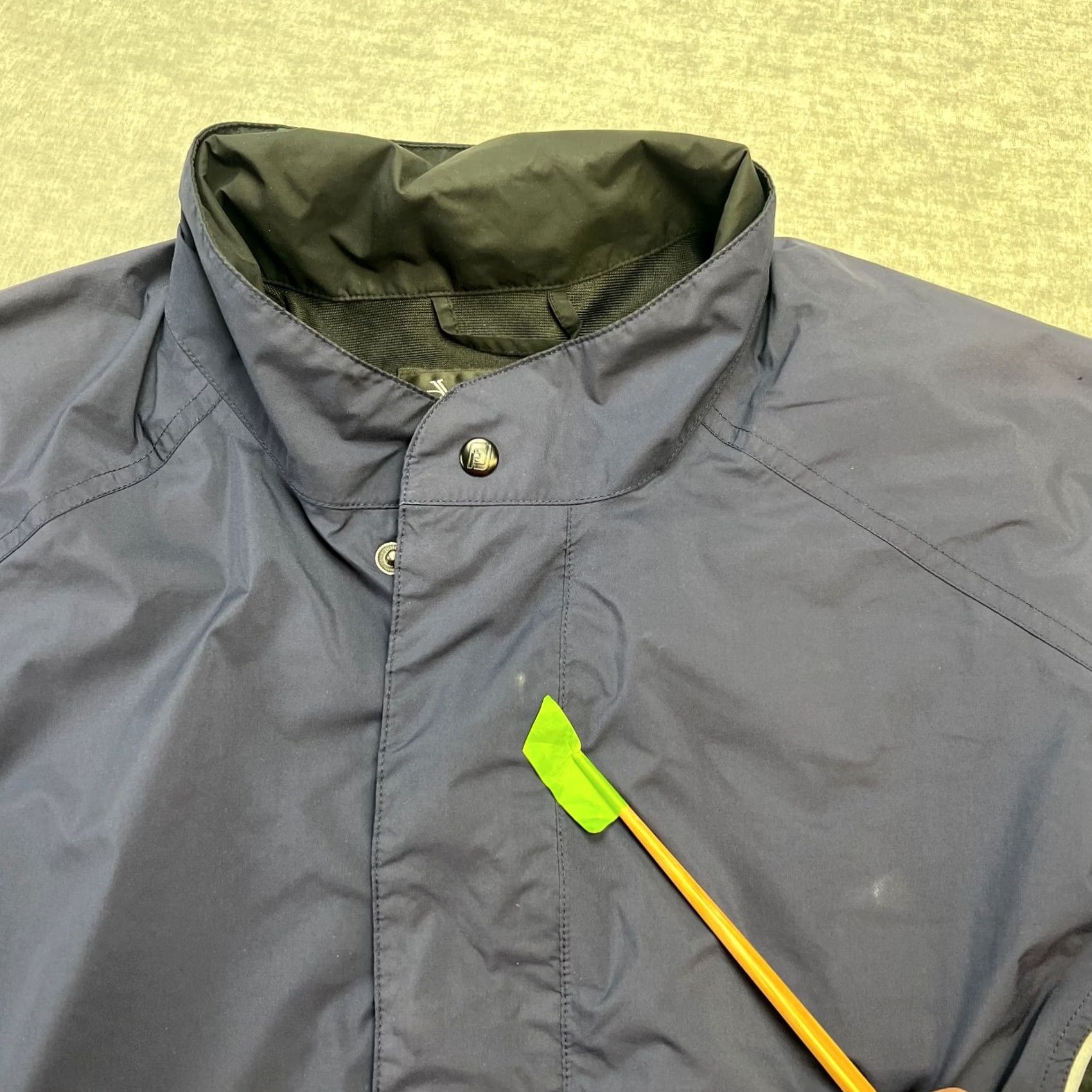 Footjoy FootJoy Dryjoys Jacket Mens Large Navy Blue Waterproof Windbreaker Jacket Size US L / EU 52-54 / 3 - 6 Thumbnail