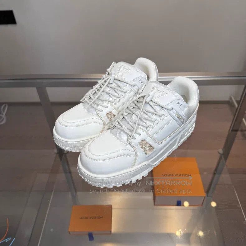 Louis Vuitton Louis Vuitton TRAINER MAXI Pure White Fat Ding shoes Size US 9.5 / EU 42-43 - 1 Thumbnail