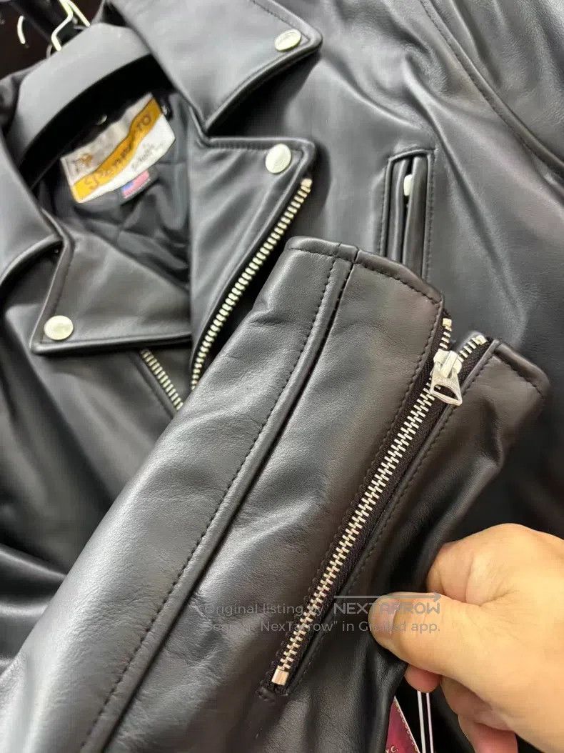 Other Cotton motorcycle cowhide jacket Size US S / EU 44-46 / 1 - 7 Thumbnail