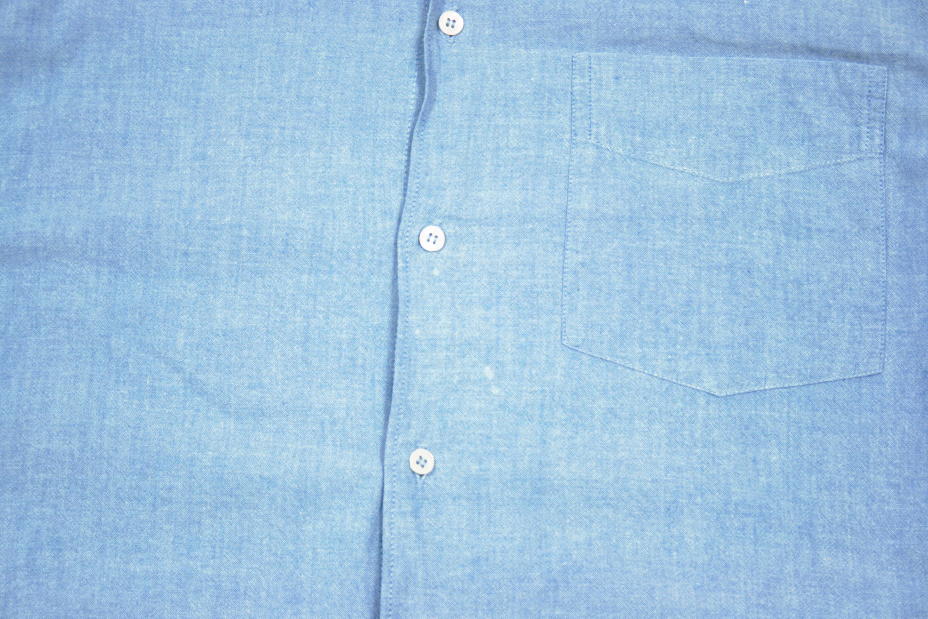 Aspesi Classic Cotton Chambray Shirt Size US M / EU 48-50 / 2 - 9 Thumbnail