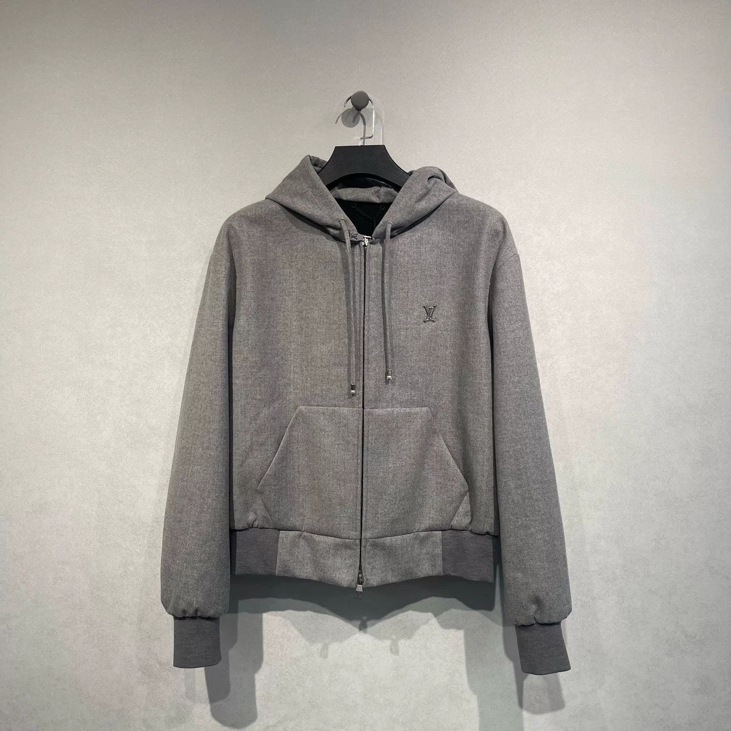 Louis Vuitton Louis Vuitton Logo Wool Hooded Jacket Size US XL / EU 56 / 4 - 1 Thumbnail