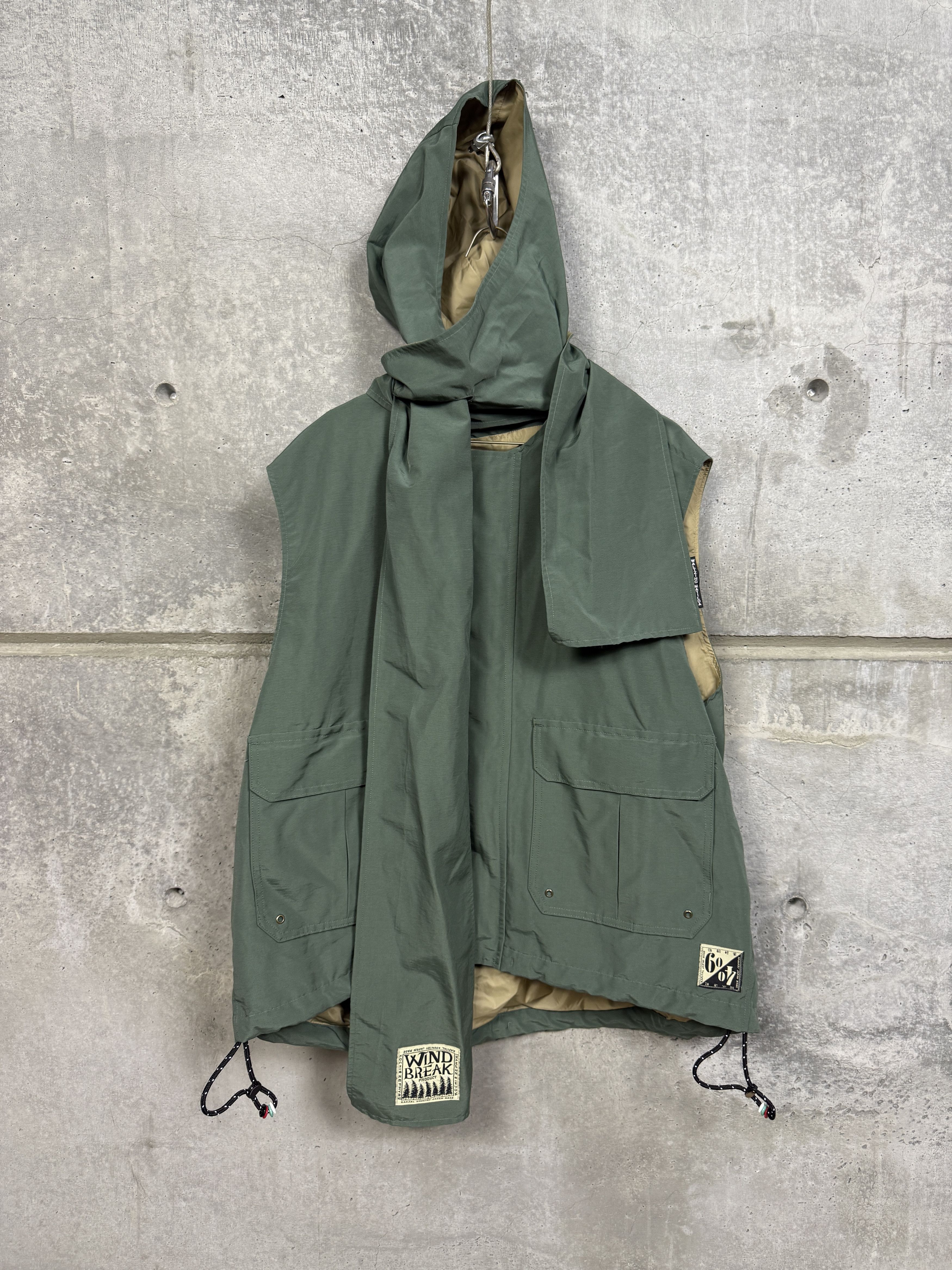 Kapital $781 Kapital 60/40 Cloth Hooded GALE Vest Size US XXL / EU 58 / 5 - 9 Thumbnail