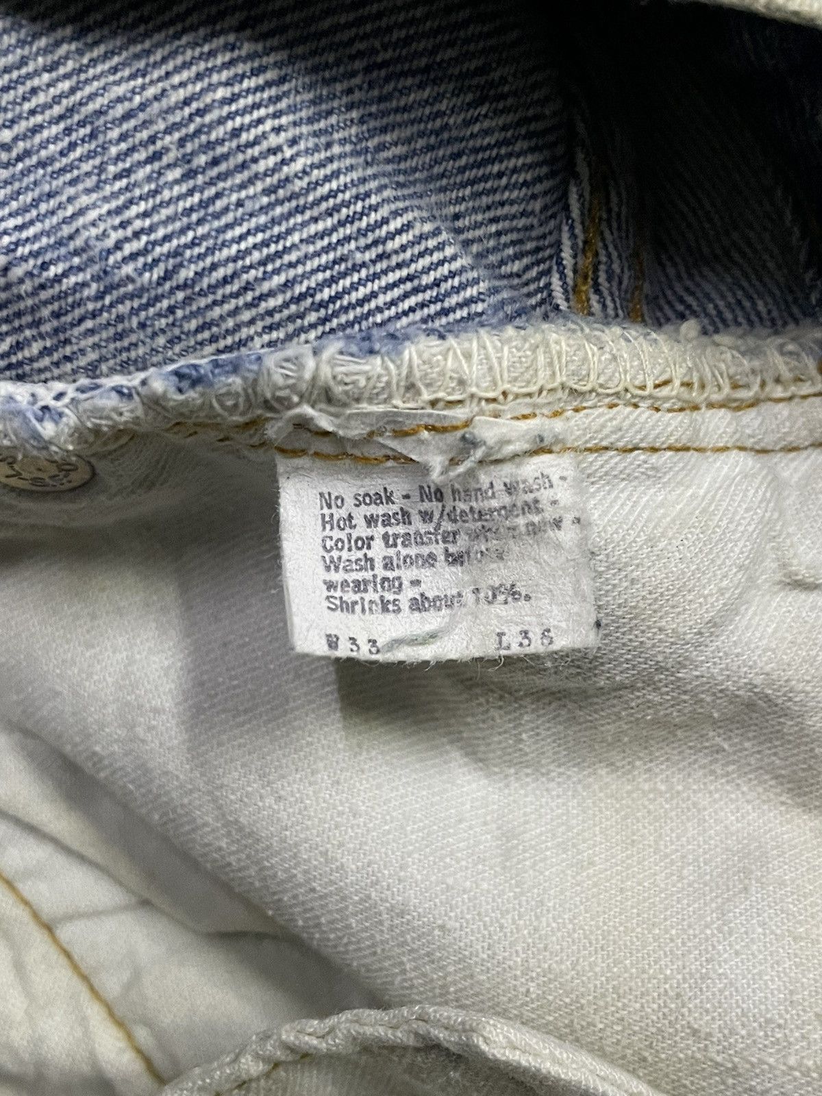 Levi's × Vintage Vintage 80s Levis 501 Button Fly Distressed Jeans Size US 32 / EU 48 - 16 Thumbnail