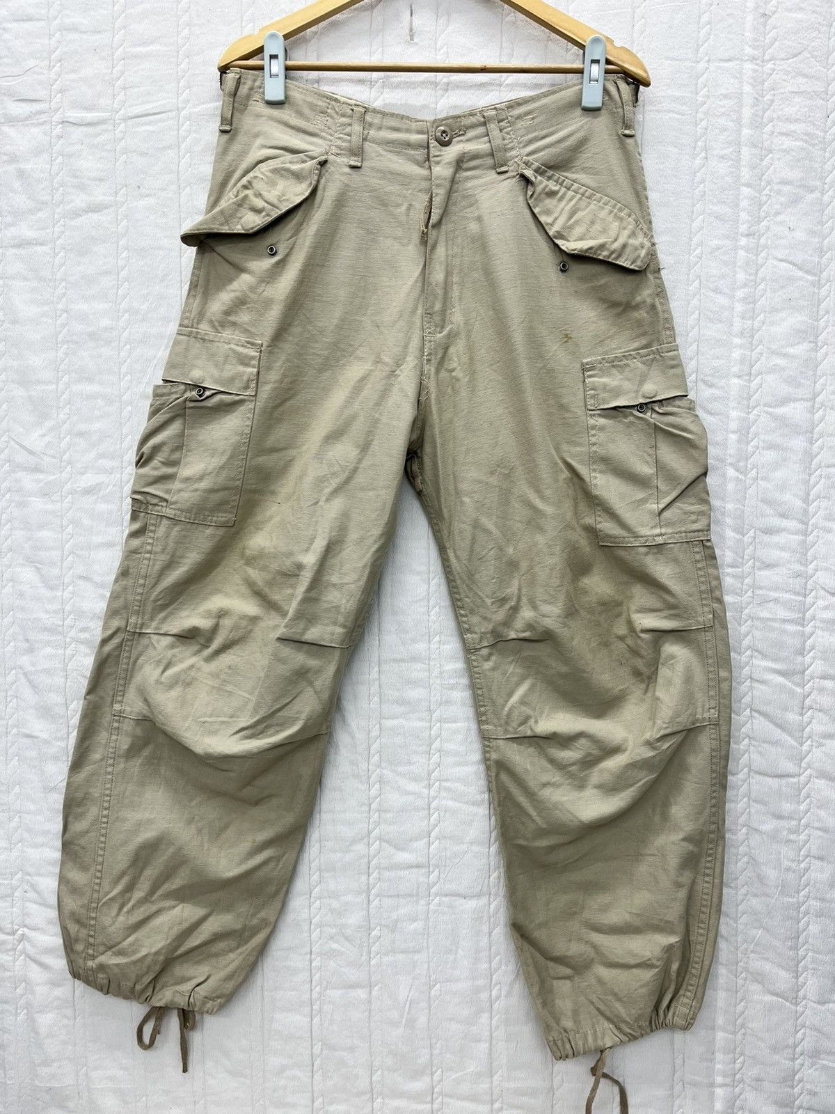 Vintage ARCHIVE💥BALLOON ARMY CARGO TROUSERS Size US 32 / EU 48 - 1 Thumbnail