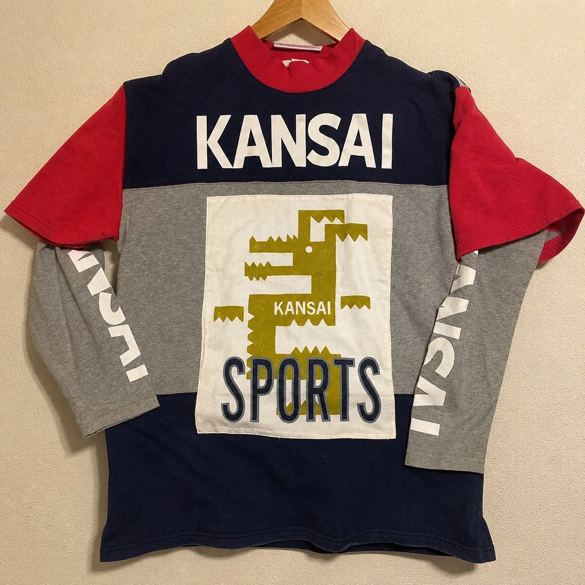 Kansai Yamamoto Rare 90s KANSAI YAMAMOTO SPORTS Sweatshirt Long Sleeve XL Size US XL / EU 56 / 4 - 1 Thumbnail