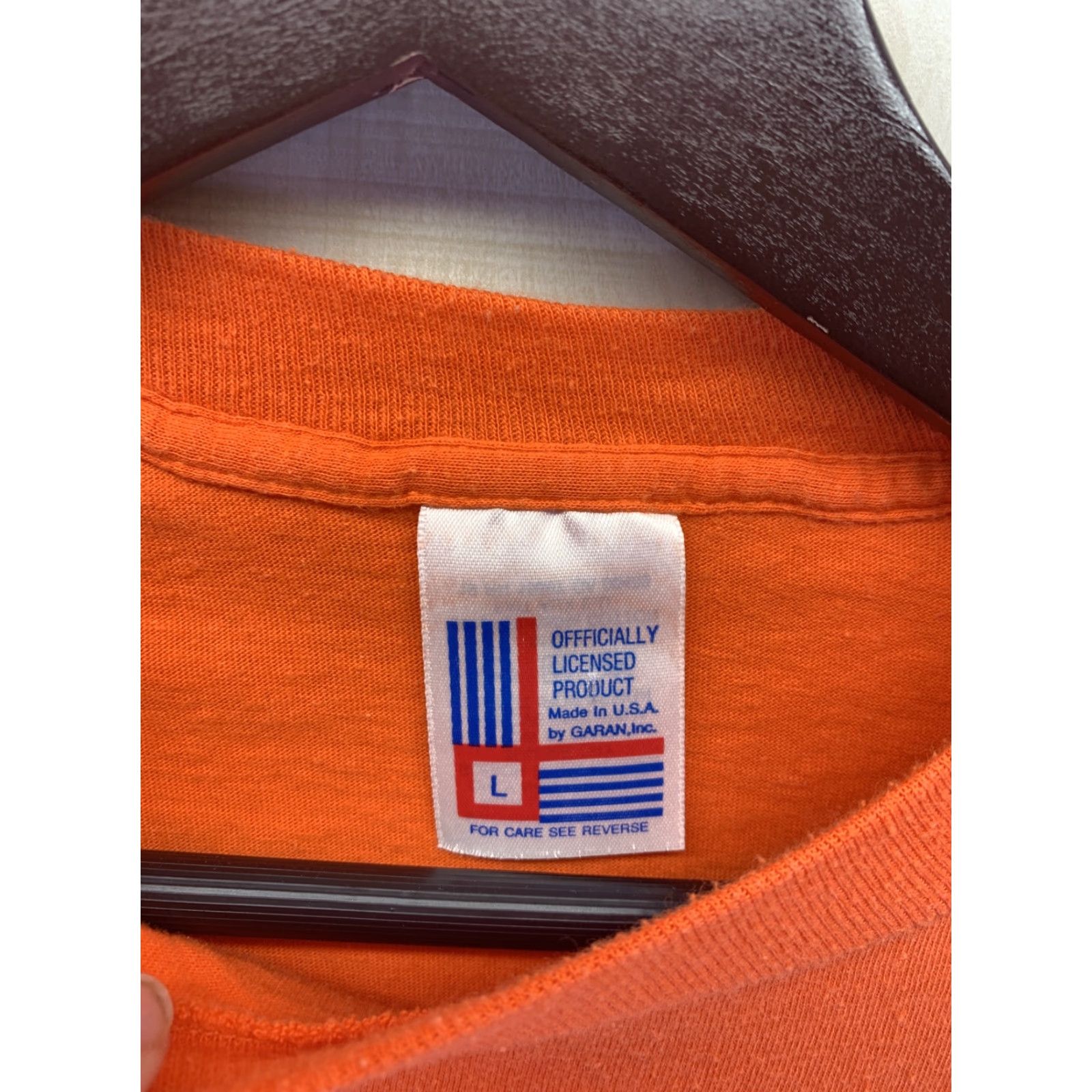 Vintage VINTAGE Denver Bronco Mens Orange Graphic T Shirt Size L Size US L / EU 52-54 / 3 - 3 Thumbnail