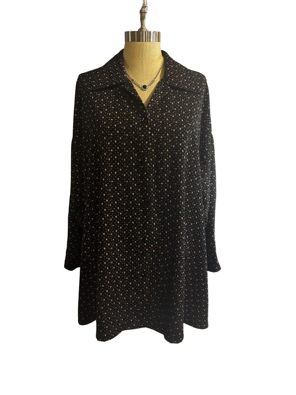 Other Loose floral Blouse.wt2480 Size XXL / US 16-18 / IT 52-54 - 1 Thumbnail