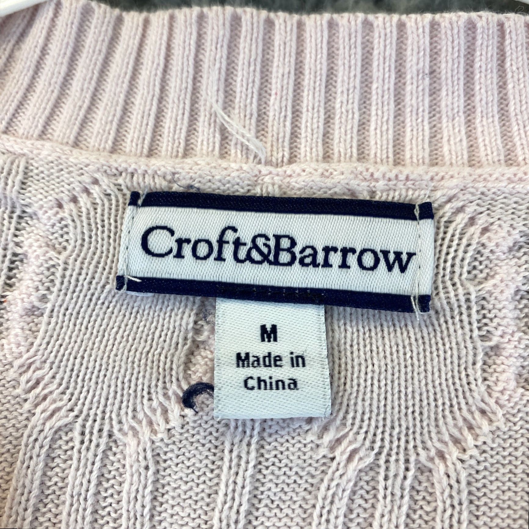 Croft & Barrow Croft & Barrow Women Button-Up Pullover Sweater Pink M Regular Top Shirt Girls Mens? Size M / US 6-8 / IT 42-44 - 3 Thumbnail