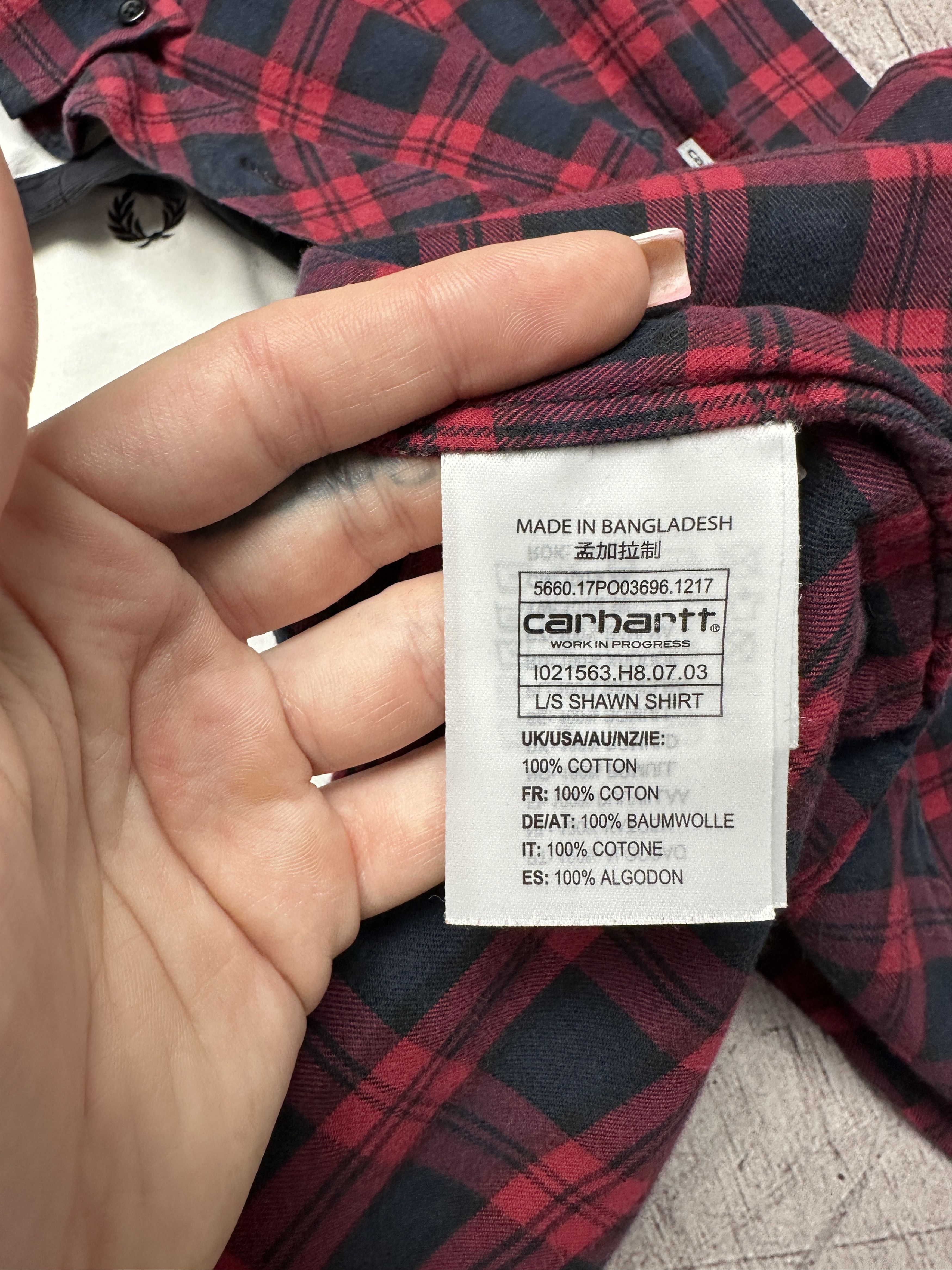 Carhartt Wip Carhartt WIP Vintage Mens Shawn Flannel Shirt Size US L / EU 52-54 / 3 - 7 Thumbnail
