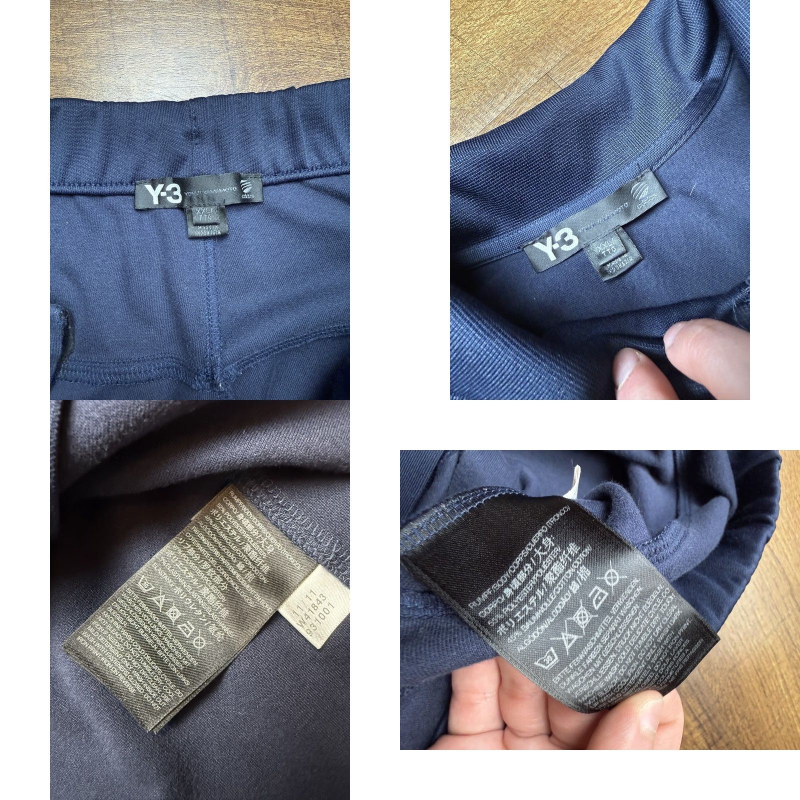 Adidas Y2K Adidas Y-3 Yohji Yamamoto Tech Track Suit Jacket Pants Blue Mens 2XL Full Zip Size 48R - 8 Thumbnail