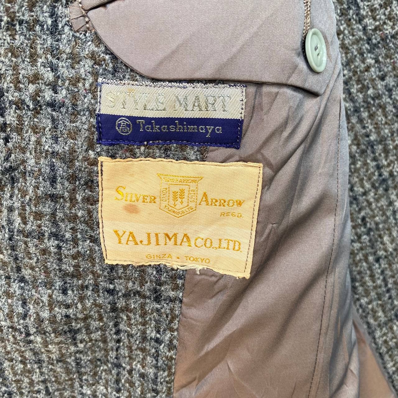 Harris Tweed × Vintage Harris Tweed X Silver Arrow X Takashimaya Wool Coat Blazer Size US L / EU 52-54 / 3 - 3 Thumbnail