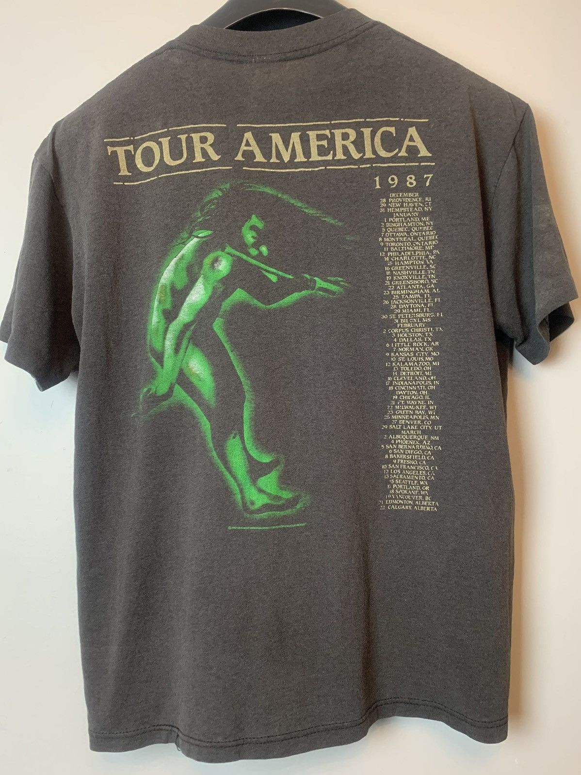 Band Tees × Vintage Vintage 1987-88 Dio Tour America Tee Shirt Size US M / EU 48-50 / 2 - 2 Thumbnail