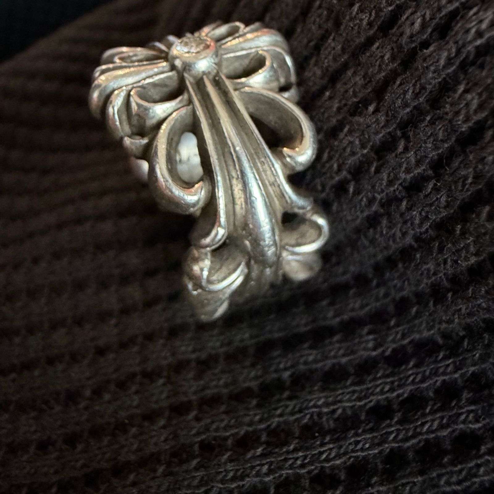 Chrome Hearts Chrome Hearts Open Floral Ring Aftermarket Diamond Size ONE SIZE - 4 Thumbnail
