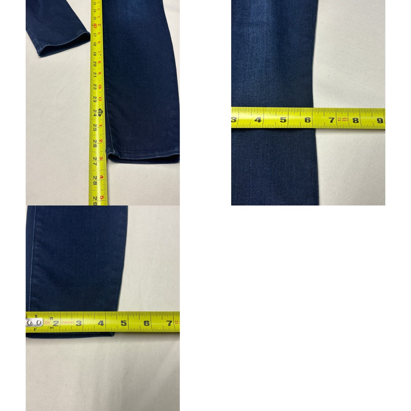 L'AGENCE L'AGENCE Margot Skinny Jeans High Rise Stretch Indigo Marino Womens 27X27 USA Size 27" / US 4 / IT 40 - 8 Thumbnail