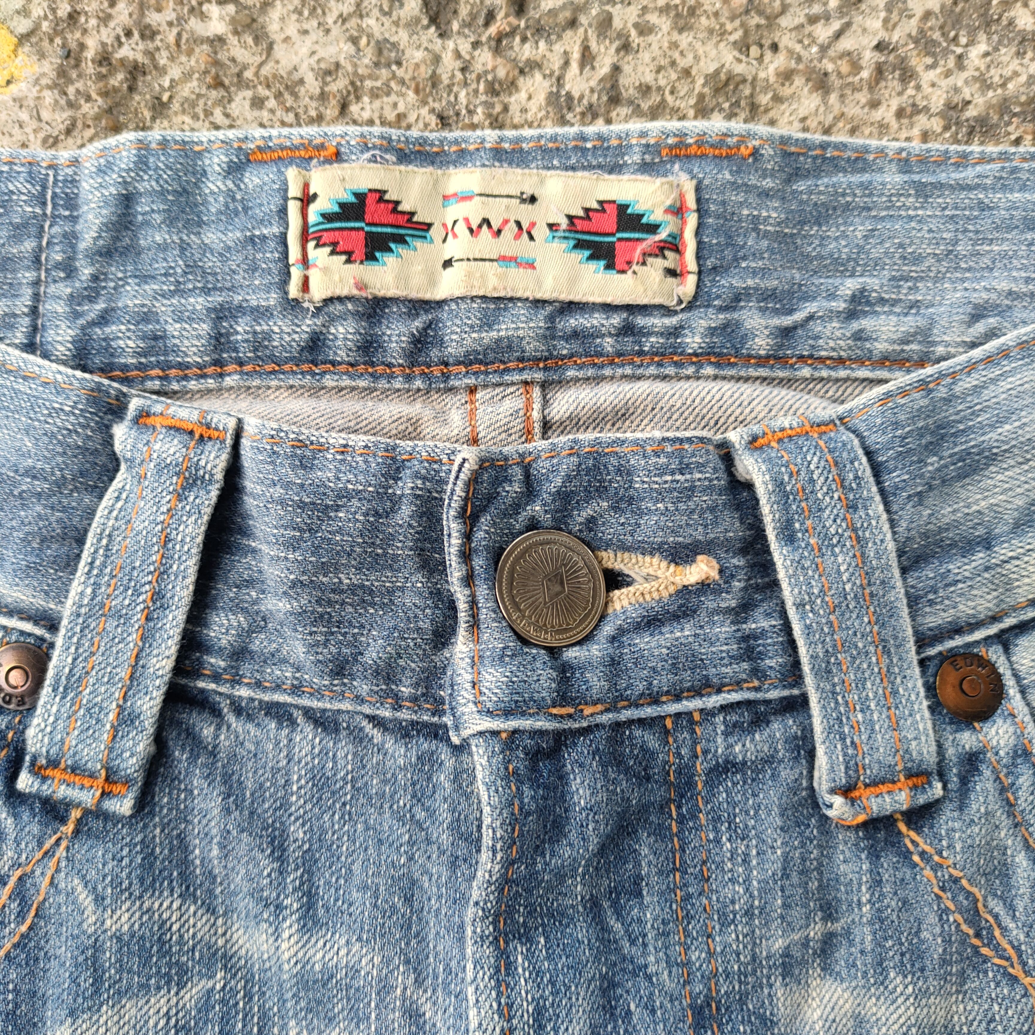 Edwin FLARE VINTAGE EDWIN BOOTCUT FADED JEANS DENIM PANTS Size US 32 / EU 48 - 4 Thumbnail