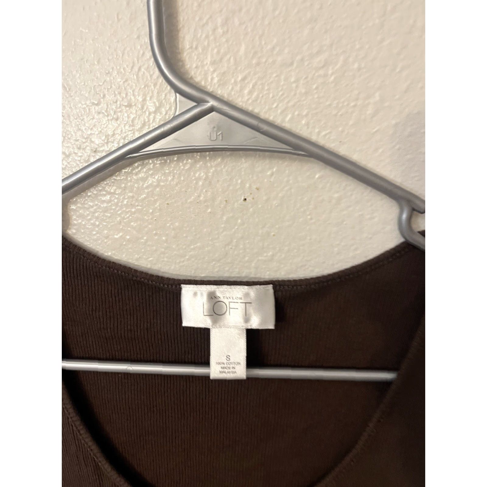 Loft VINTAGE Loft Brown Tank Top for Women Size Small Cotton GUC Size S / US 4 / IT 40 - 2 Thumbnail