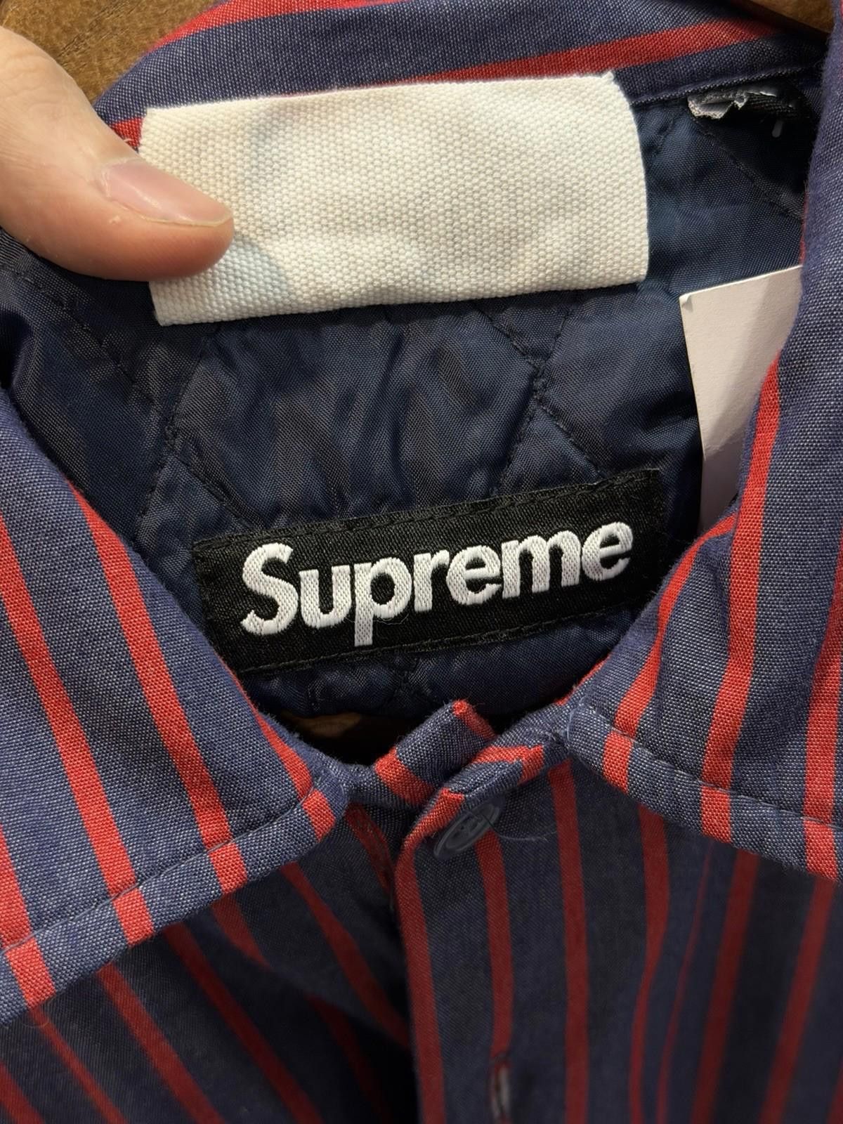 Supreme Supreme MM6 Maison Margiela Padded Shirt Stripe Size XL Size US XL / EU 56 / 4 - 11 Thumbnail