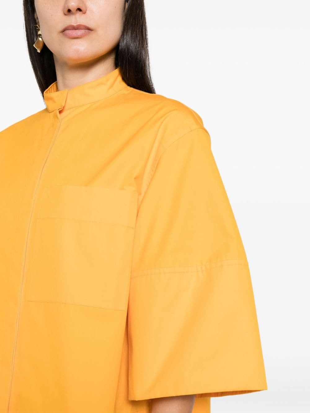 Jil Sander o1w1db10825 Shirt in Orange Size L / US 10 / IT 46 - 3 Thumbnail