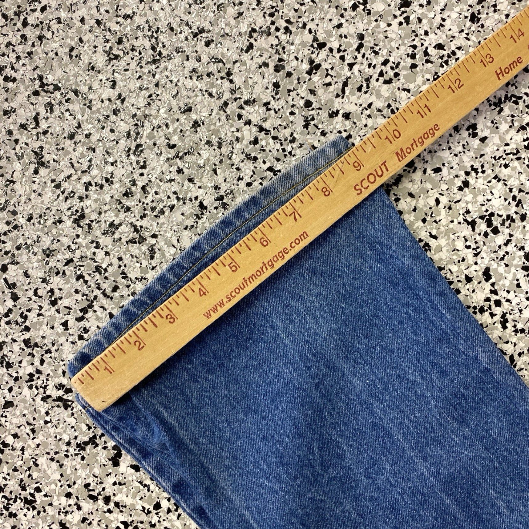 Lee VINTAGE Lee Riders Jeans 36x31 Slim Men 80s Straight Denim Blue Brown Button Zipper Logo 80s Classic Fit Lee 31in Inseam Size US 36 / EU 52 - 6 Thumbnail