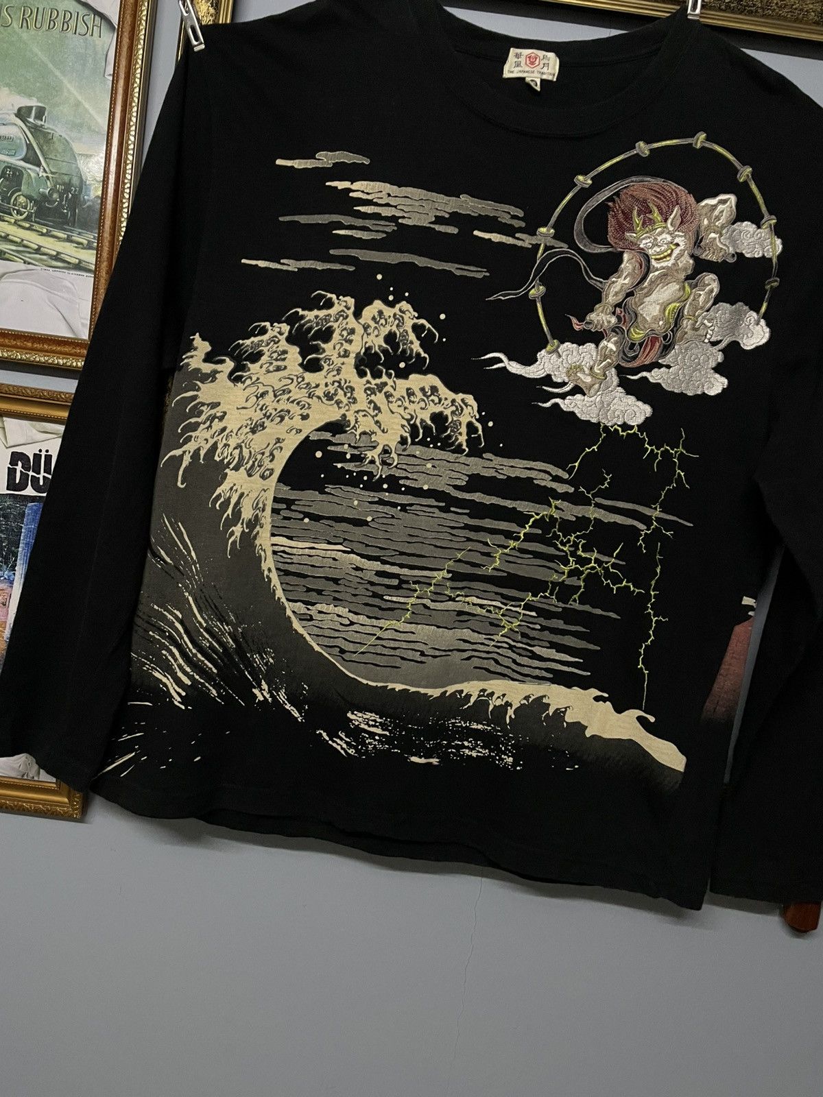 Designer × Japanese Brand × Vintage Vintage 90s Japanese Tradition God Of War Sukajan Longsleeve Size US XL / EU 56 / 4 - 3 Thumbnail