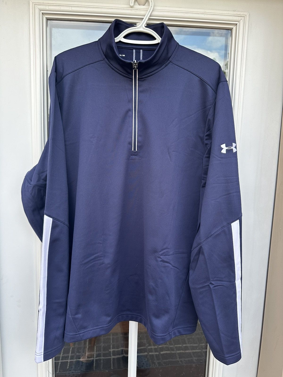 Under Armour New Under Armour 1/4 Zip pullover sweatshirt logo reflective Size US XL / EU 56 / 4 - 2 Thumbnail