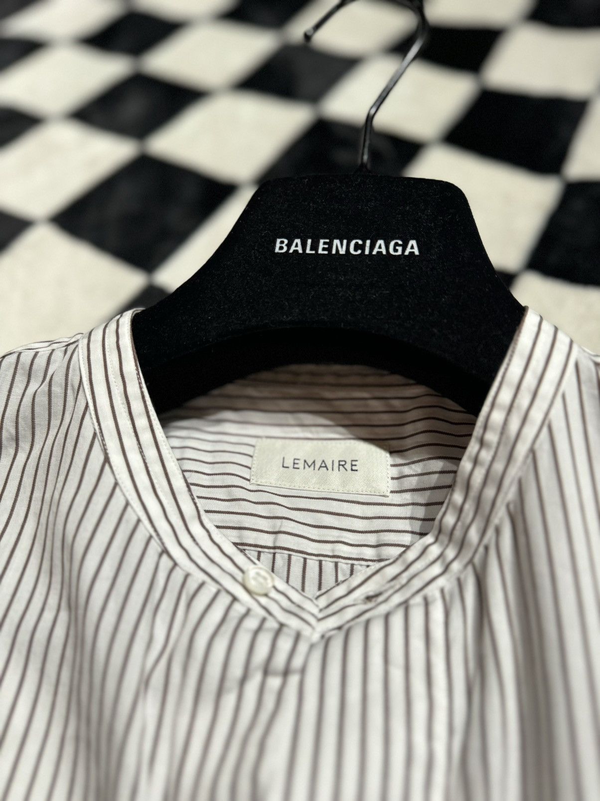 Lemaire MANDARIN COLLAR DRESS SHIRT COTTON BUTTON UP Size US M / EU 48-50 / 2 - 3 Thumbnail