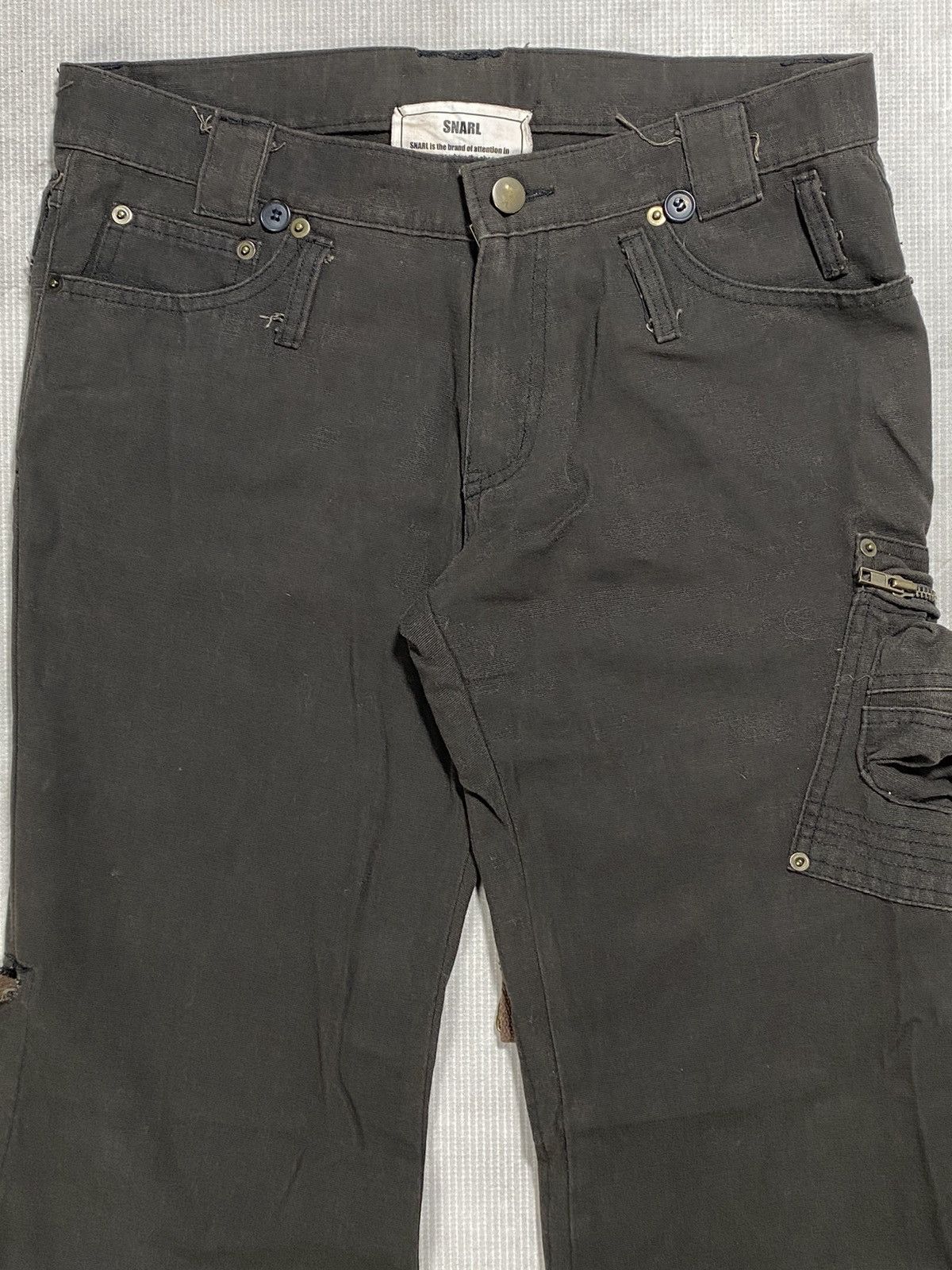 If Six Was Nine AW 2004 Snarl bondage flare pants Size US 30 / EU 46 - 3 Thumbnail