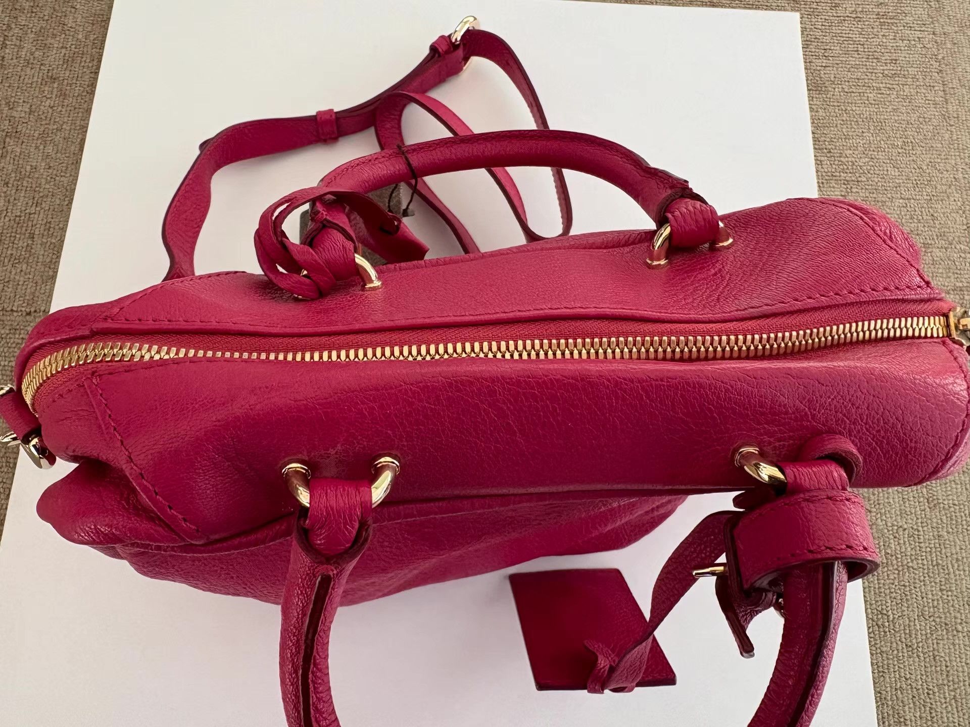 Etro Etro Women's Fuchsia Leather Handbag & Crossbody Bag Ｑ21 Size ONE SIZE - 8 Thumbnail