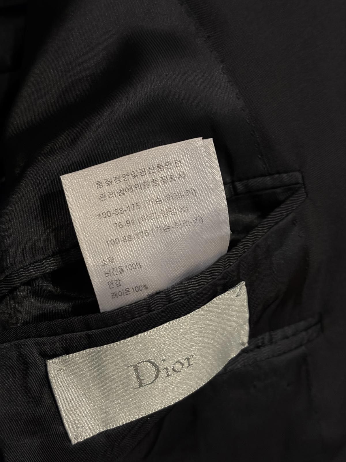 Dior Dior Homme Black Wool Suit Size 40R - 6 Thumbnail