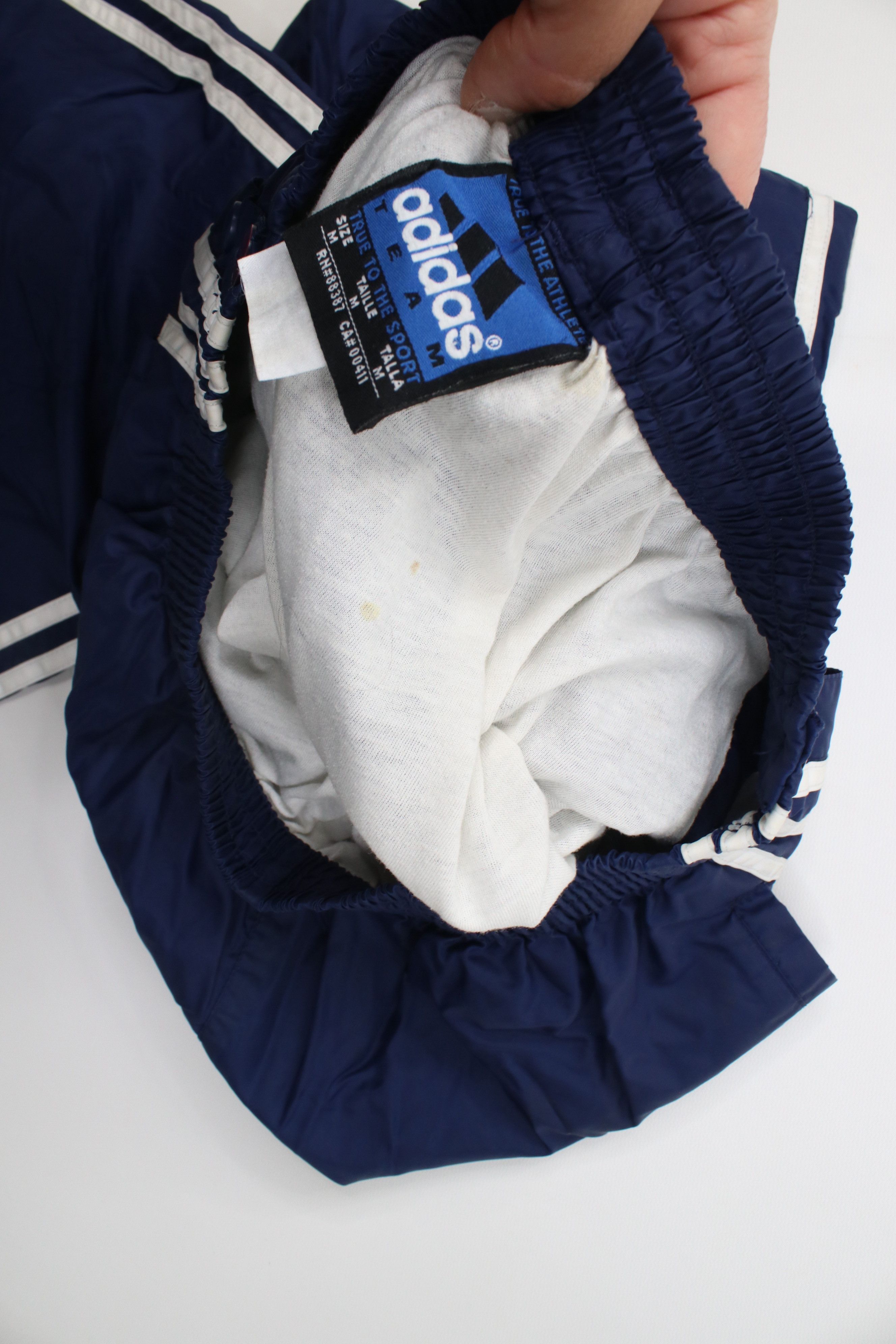 Adidas Vintage 90s Adidas Lined Tearaway Windbreaker Pants Blue Size US 34 / EU 50 - 12 Thumbnail