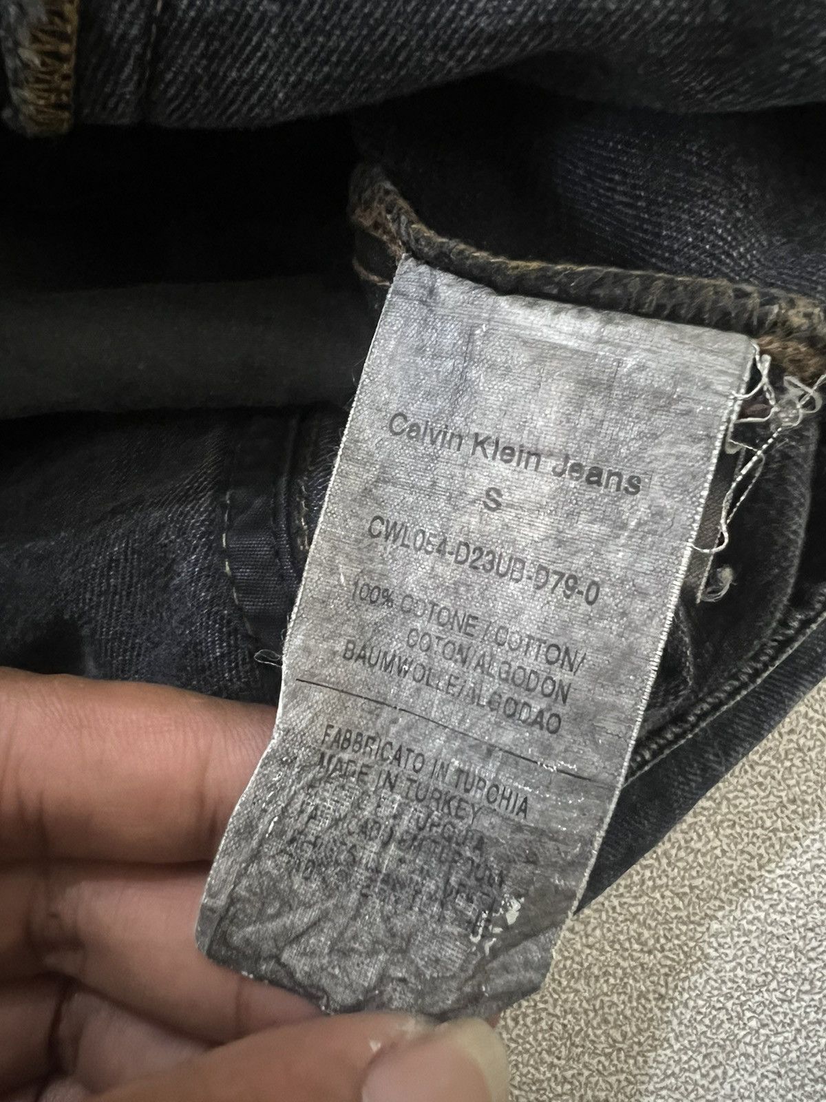 Helmut Lang 2000s Calvin Klein Jeans Wash Napoleon Trucker y2k Lgb Ifsix Size US S / EU 44-46 / 1 - 10 Thumbnail