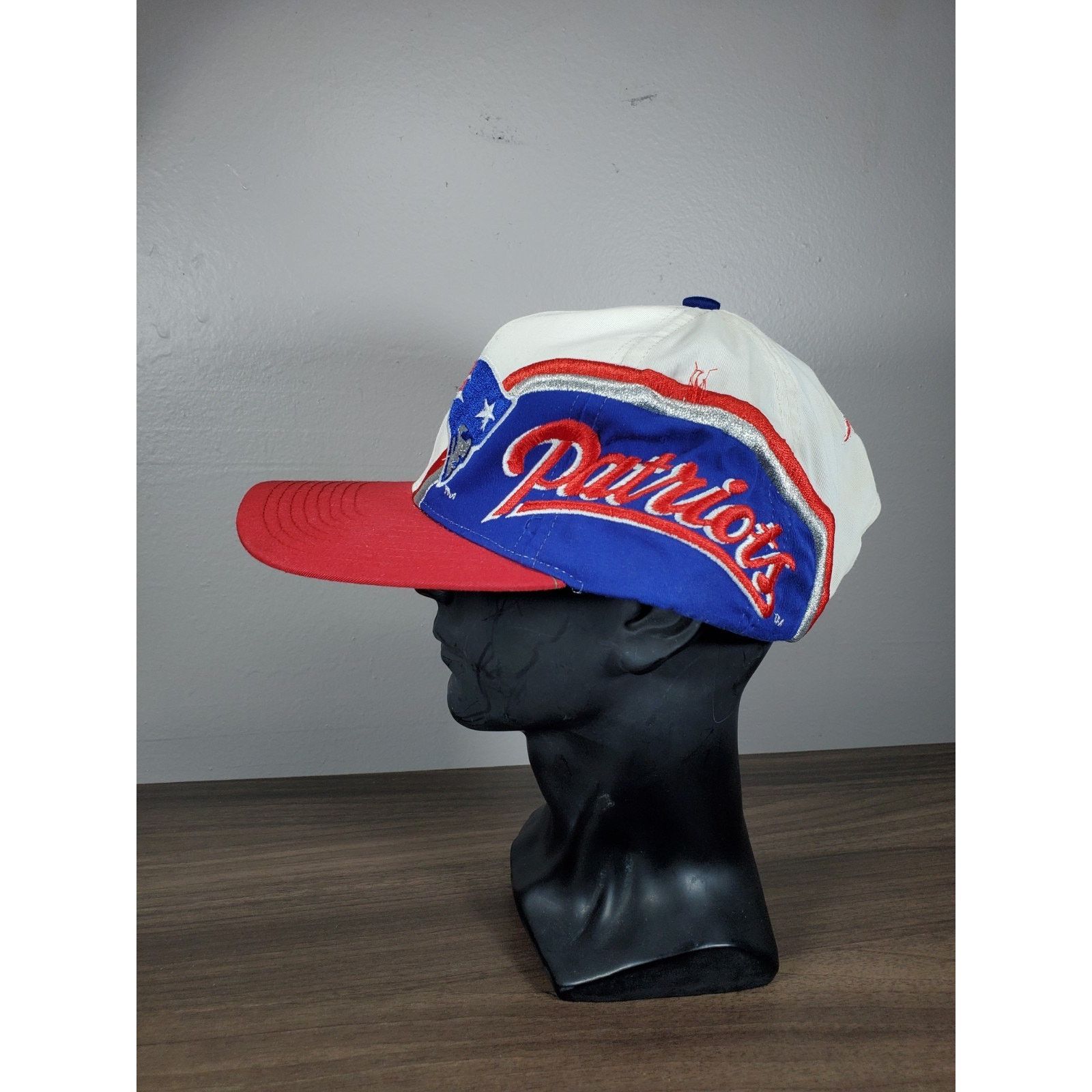 NFL × Vintage 90s Eastport NFL New England Patriots Swirl Hat Snapback Cap Size ONE SIZE - 5 Thumbnail