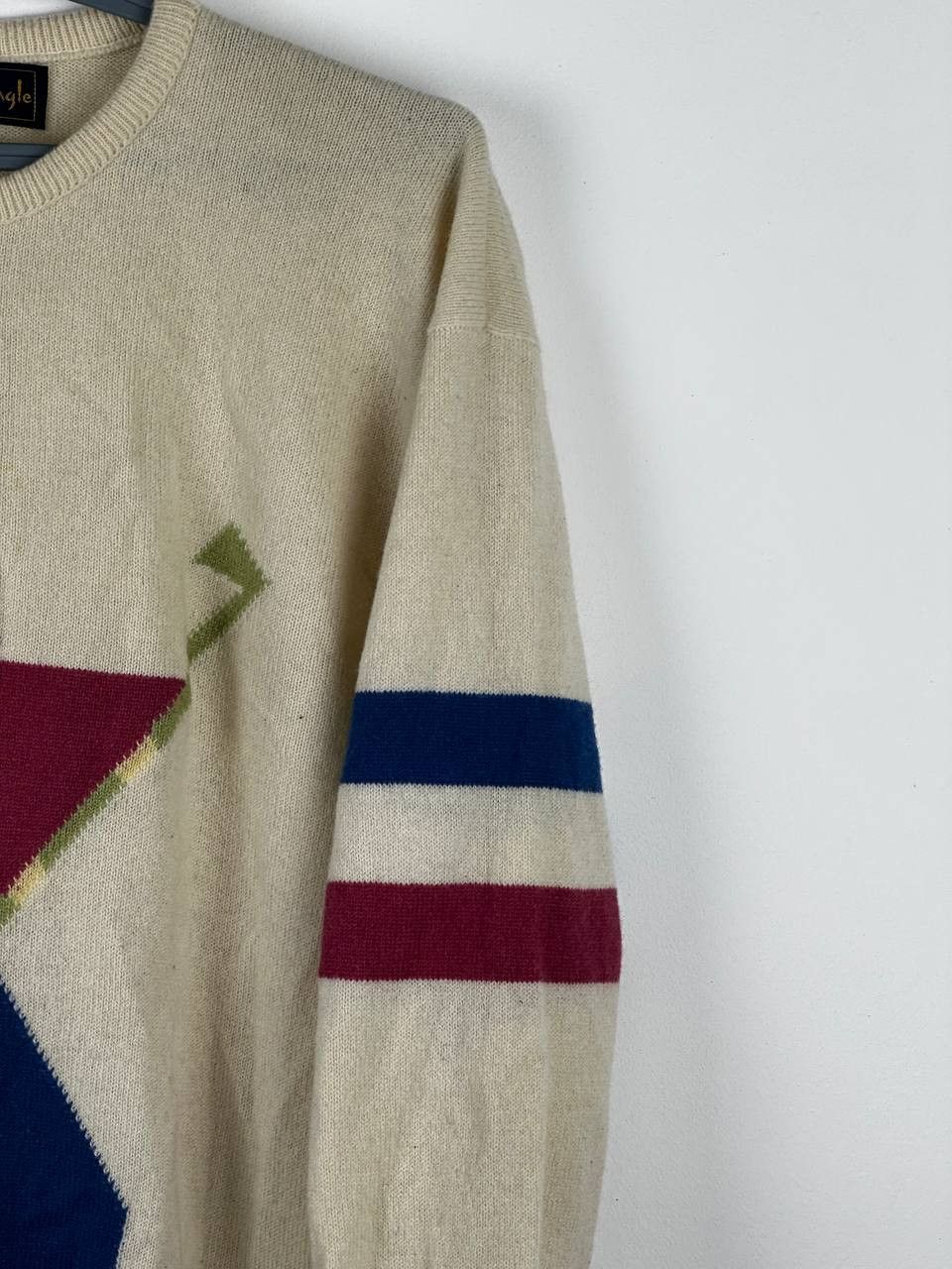 Pringle Of Scotland × Vintage Vintage Pringle Sports Pure Wool Abstract Geometric Sweater Size US L / EU 52-54 / 3 - 6 Thumbnail