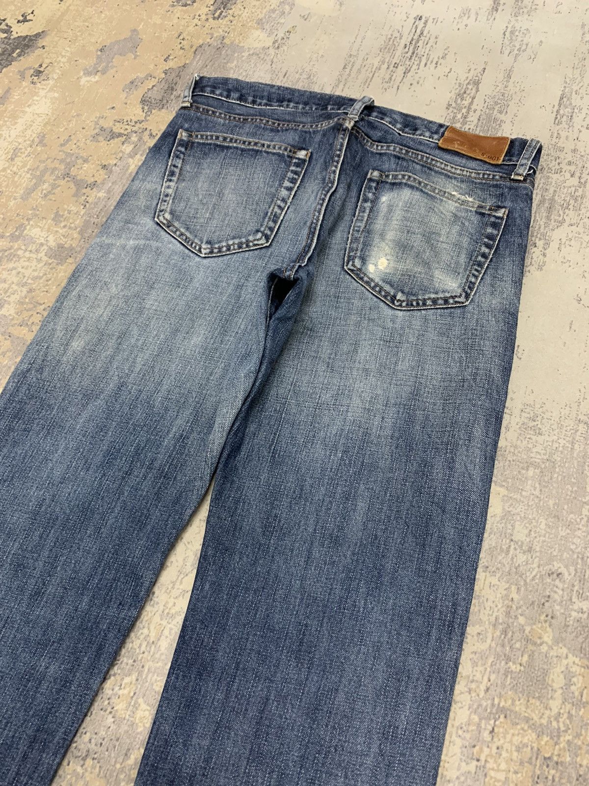 Japanese Brand Vtg Uniqlo S001 Kaihara Japanese Distressed Denim Jeans W32 Size US 32 / EU 48 - 11 Thumbnail