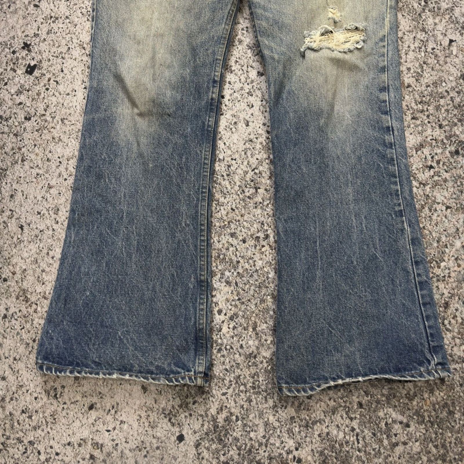 Levi's Vintage 70s Levi's 646 Orange Tab Flare Bellbottom Jeans Size US 34 / EU 50 - 13 Thumbnail