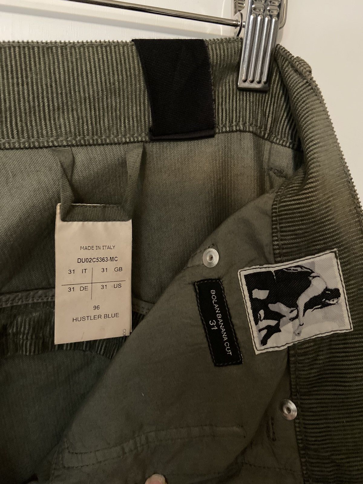 Rick Owens × Rick Owens Drkshdw Rick Owens Drkshdw Bolan Banana Cut Corduroy Pants Size US 31 - 4 Thumbnail