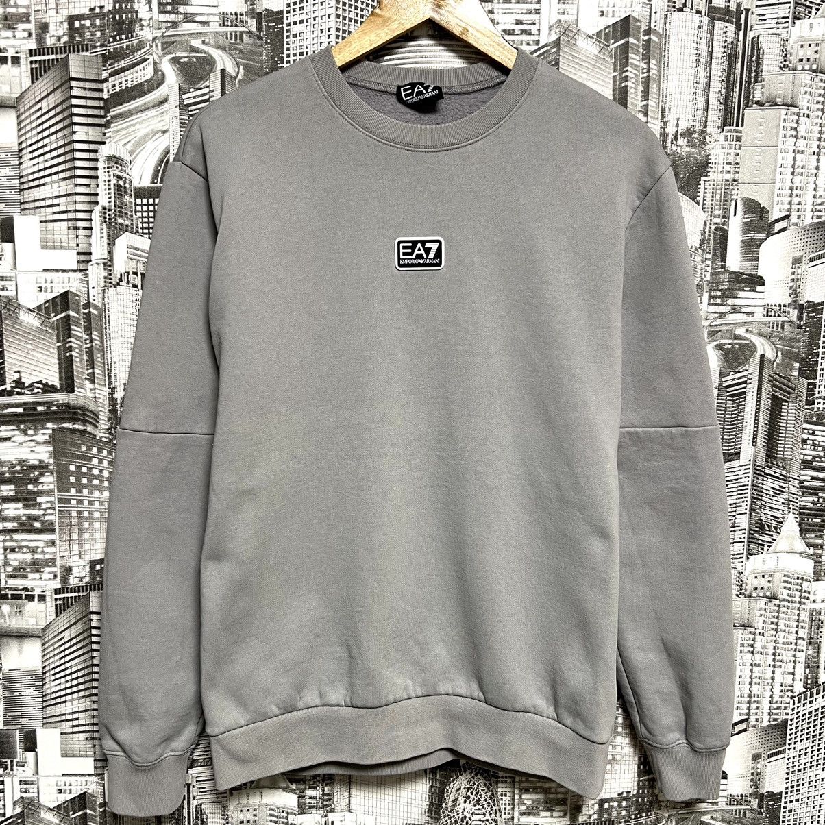 Emporio Armani Emporio Armani Center Logo Jumper Sweatshirt Gray Size L Size US L / EU 52-54 / 3 - 1 Thumbnail