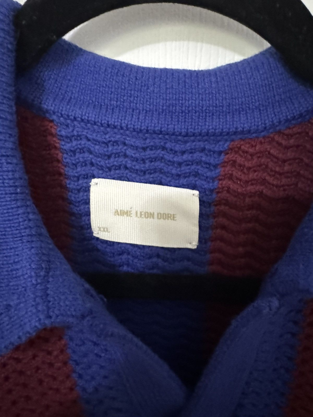 Aime Leon Dore Aime Leon Dore Long-Sleeve Knit Stripe Soccer Jersey Size US XXL / EU 58 / 5 - 3 Thumbnail