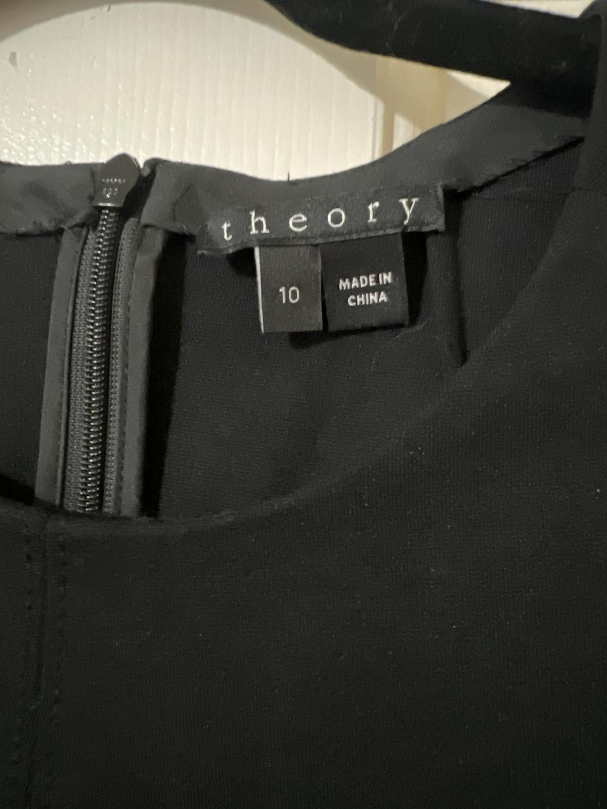 Theory Theory Black Sleeveless Sheath Dress Size 10 Size L / US 10 / IT 46 - 3 Thumbnail