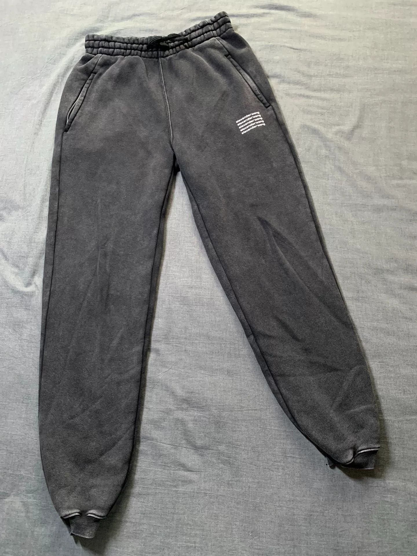 Alexander Wang Alexander Wang Acid-Wash Fleece Jogger Pants Size US 26 / EU 42 - 1 Thumbnail