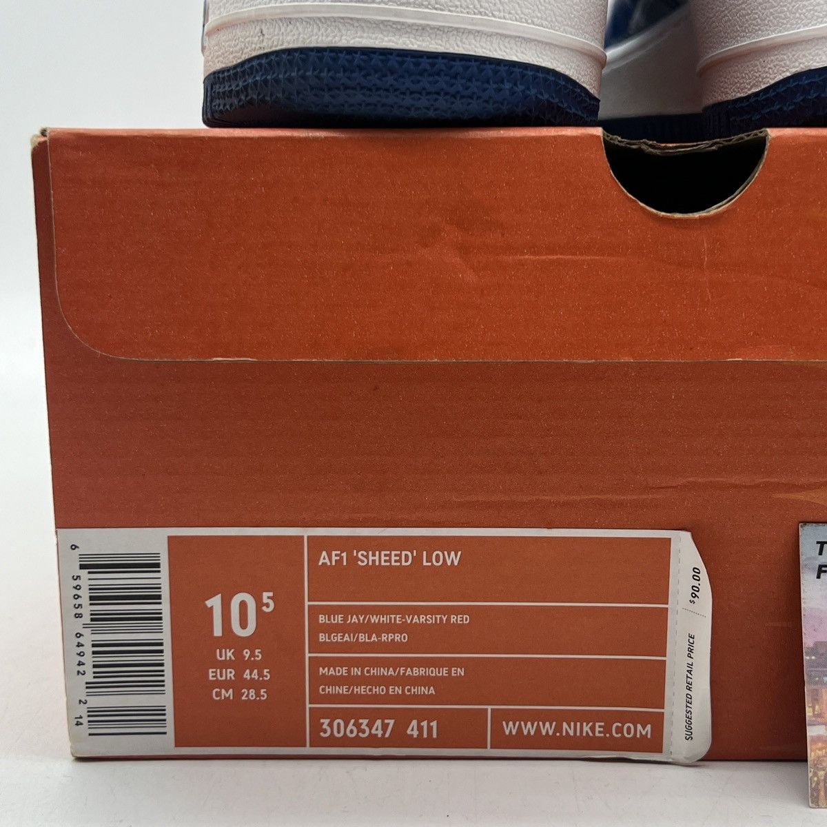 Nike Air Force 1 sheed low blue jay Size US 10.5 / EU 43-44 - 6 Thumbnail