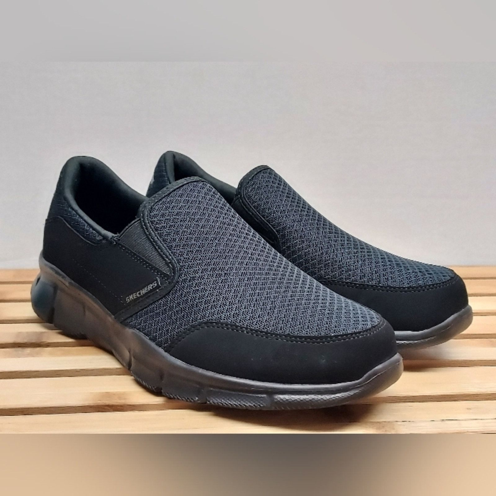 SKECHERS Skechers Mens Black Equalizer RelaxedFit SlipOn Shoes Size 7 Size US 7 / EU 40 - 2 Thumbnail