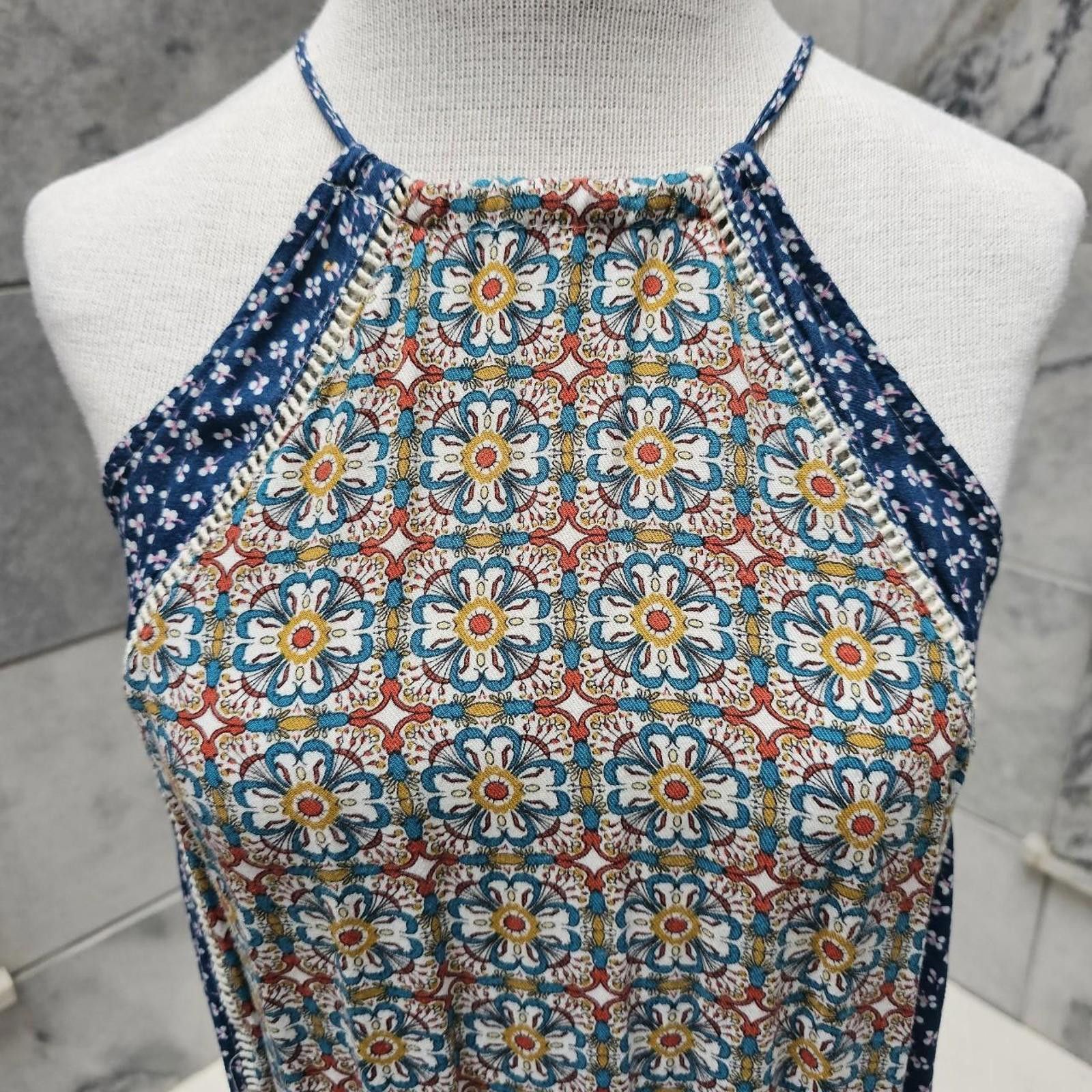Designer Umgee U.S.A. Women's Floral Print Halter Dress Size S / US 4 / IT 40 - 3 Thumbnail