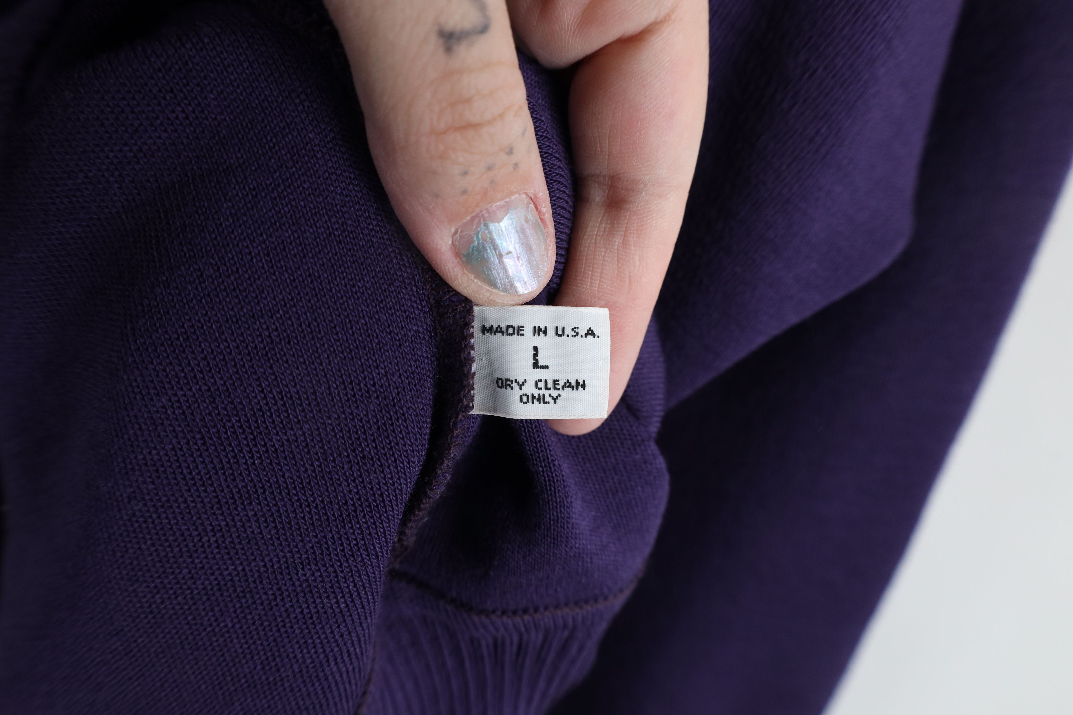 St. Croix × Vintage Vintage 90s St Croix Wool Knit V-Neck Sweater Purple USA Size US L / EU 52-54 / 3 - 9 Thumbnail